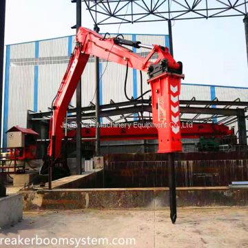 Stationary Type Hydraulic Rockbreaker Booms Systems