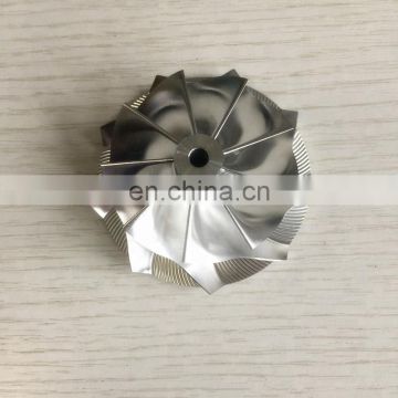 K04 9+0 blades 49.62/61.98mm high performance turbo billet/milling/aluminum 2618 compressor wheel