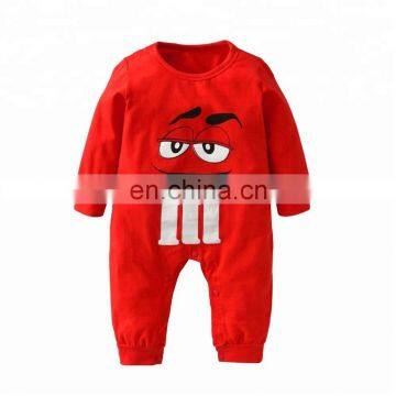 2018 New Fashion Baby Boys Girls Clothes Newborn Blue & Red Printing Jumpsuit Infant Clothing Set photo-4