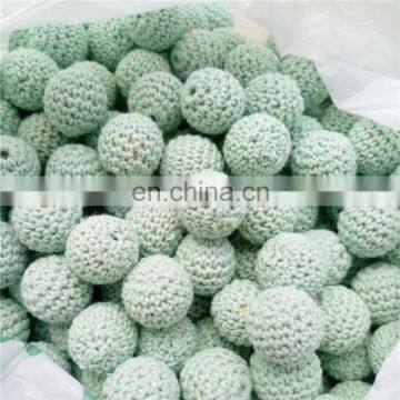 Hand Made Crochet Wood Teething Beads Safe for Baby photo-4