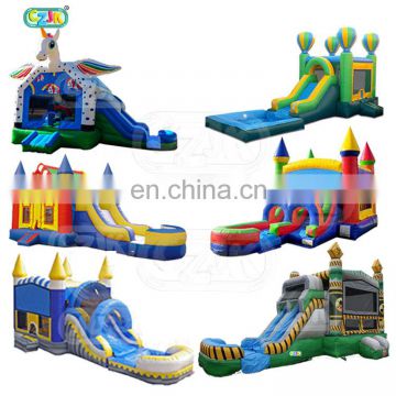 inflatable jumper bouncer jumping bouncy castle bounce house with double water slides