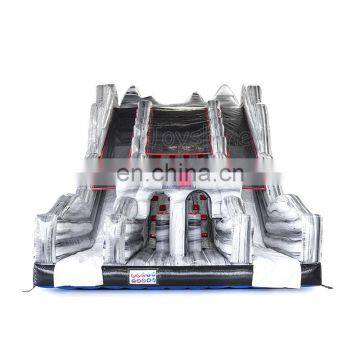 Outdoor Fun Inflatable Cliff Climb Slide Obstacle Course Bouncer For Sale