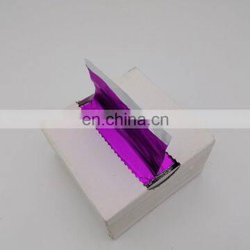 2019 Hairdressing Customized Hair Salon Foil Paper Embossed Curl Pop up Hair Foils for Highlighting photo-2