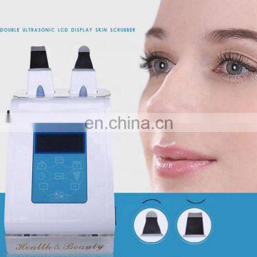 Personal and salon use cleansing ultrasonic skin scrubber for face