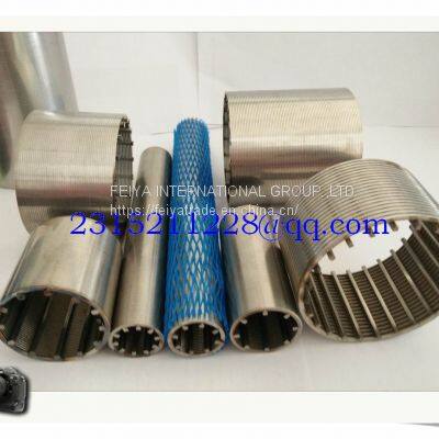 Water Bore Screens, Anti Corrosion Full Welding Johnson 0.02mm Slot Water Wire Screen For Oil Industry photo-2