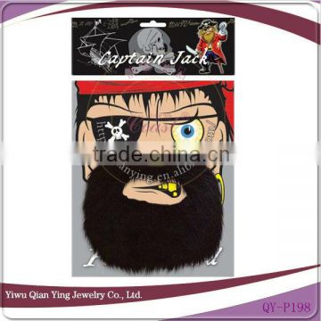 Pirate fake beard mustache decoration