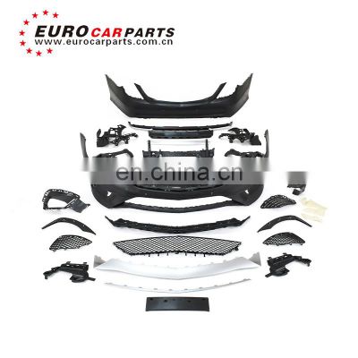 S class w222 s63 2014-2017y pp material body kit front and rear bumper side shirts light cover car parts