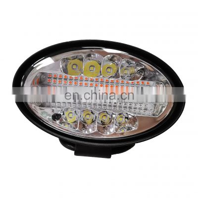 High quality LED chip yellow and white astigmatism 36W oval truck and motorcycle spotlights LED driving lights