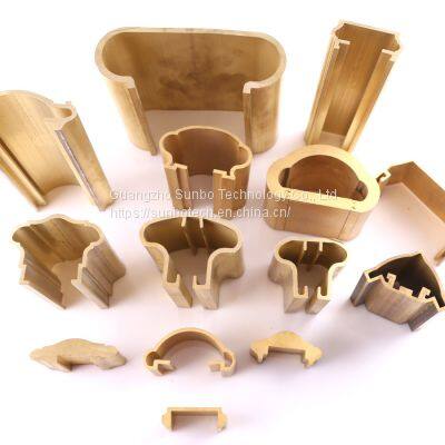 China Supplier Brass Handrail Brass Extruded Profile For Stair Handrail photo-4
