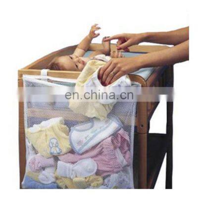 Multifunction Baby Bed Crib Storage Bag Organizer Mesh Large Capacity Bed Hanging Storage Bag Newborn Toy Diaper Hanging photo-4