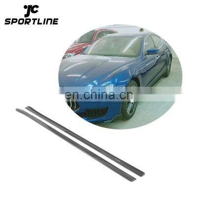 Carbon Fiber Side Skirts Extinsion for Maserati Ghibli Base/S Q4/S Sedan 4 Door 2018