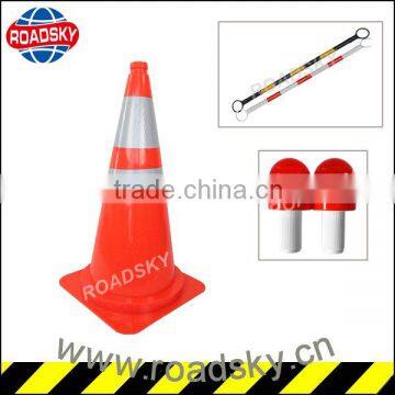 Highway Unbreakable Yellow PVC Traffic Cones 750mm