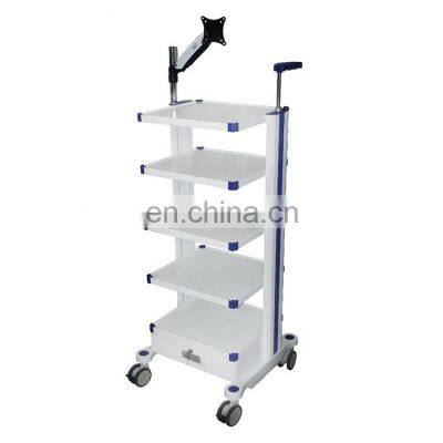 Hotsale 110cm MKR ABS Cart Endoscopic Equipment Cart Endoscope Trolley for price