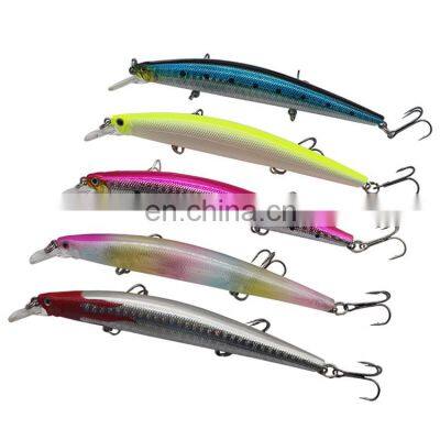 11.5cm 12g Minnow Hard Plastic Bait Fishing Tackle Lures / Baits With Treble Hooks For Bass Pike Lure Fishing