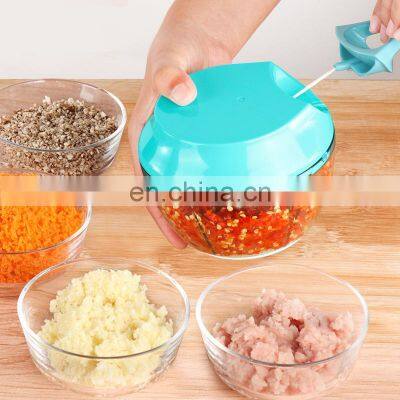 Multifunctional Manual Plastic Mini Crinkle Hand Pull Food Vegetable Cutter photo-5