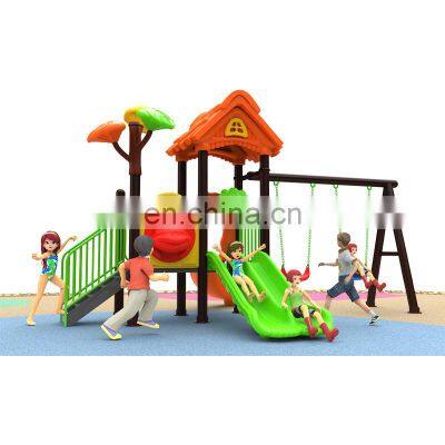 Beautiful Theme Park Mushroom Tree Green House Forest Kids Outdoor Playground Equipment Slides with Swing