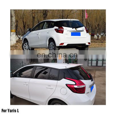 ABS Primer Painted Back LipSpoiler For YARIS L  Rear spoiler