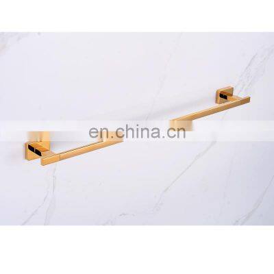 Bathroom Accessories Set Wall Mount 4-piece Towel Bar Rack Set Washroom Hardware Black/chrome/gold Color photo-3