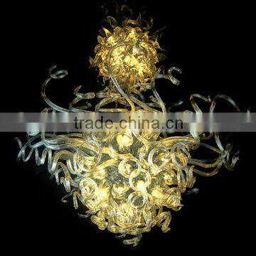 Blown Glass Hanging Chain Lamps