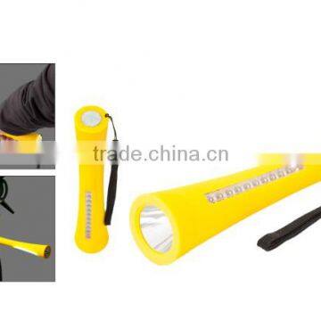 Ningbo 10 LED magnet plastic and rubber finished flashlight