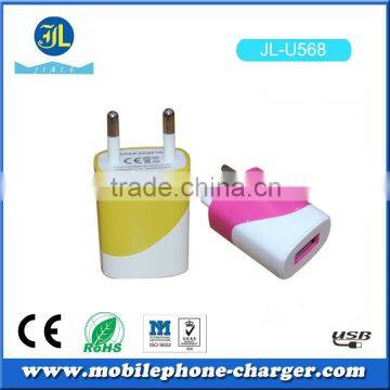 Multiple Fashionable Color Match Mobile Phone Battery Charger eu Plug photo-2