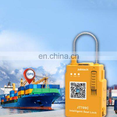 Smart GPS Container Truck Cargo Location Tracking Padlock Geofencing Jointech Security Electronic Seal Lock GPS Tracker photo-3