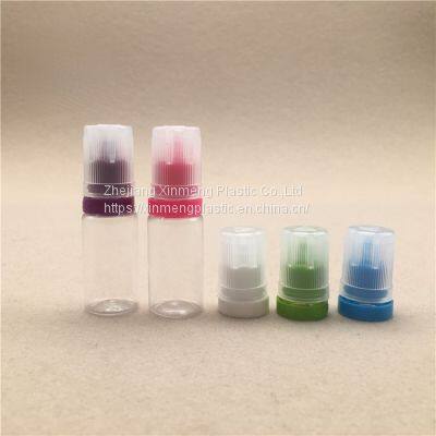 Colorful 30ml short V3 Flat Cap E-liquid bottle childproof squeeze plastic pet e-juice vape oil dropper bottle