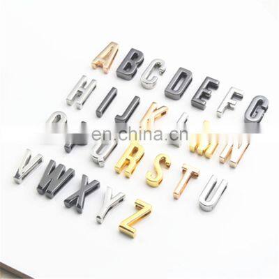 metal Slide Letters 24MM Alphabet Charms DIY HardwareJewelry  Crafts Necklace Bracelet Belt