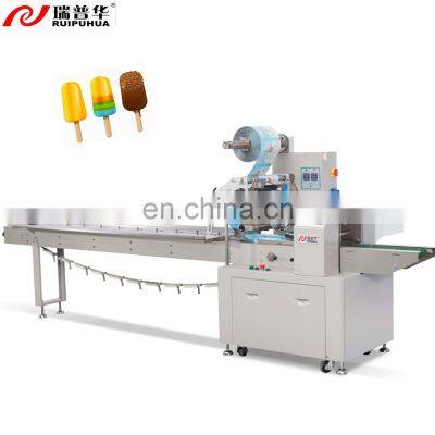 Automatic Flow Pack Ice Cream Bar / Popsicle/Ice Pop/Ice Candy Packaging Machine