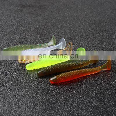 JOHNCOO 5cm 0.8g Soft Plastic Lure T Tail Soft Bait Artificial Baits Soft Fishing Lures