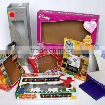 Colorful toy packaging box paper packing box low cost low MOQ