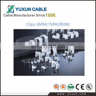 YUXUN Circle Nail Cable Clips 5MM /6MM /7MM For RG6/RG59 photo-4