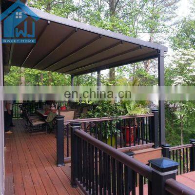 Garden Retractable Awning Roof Outdoor Aluminum Furniture Adjustable Louvre Roofs for Swimming Pool