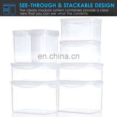 8 Pack Extra Large Airtight Food Storage Containers BPA Free Pantry Organization Plastic Canisters for Kitchen photo-2