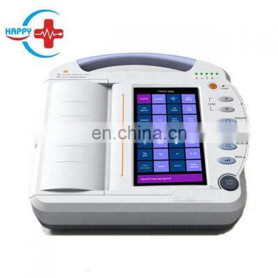 HC-H004 Portable Digital ECG Machine Hospital Device 10 Inch Touch Screen Electrocardiograph 12 Channel