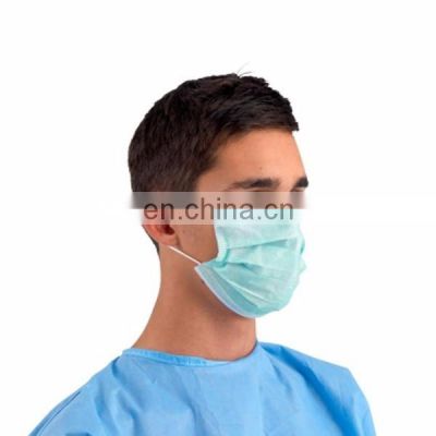 Fast Delivery Wholesale  Medical Type IIR Face Mask Adult Non-woven Disposable Surgical Face Mask