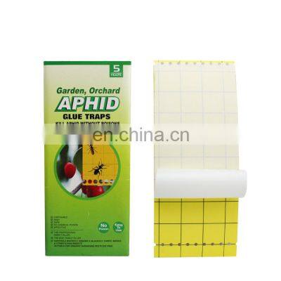 Double Sides Glue Coated Yellow Insect Aphid Glue Trap