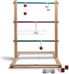 Classic Wooden Frame Ladder Golf Toss Game Set Outdoor Yard Garden Playing