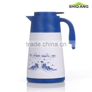 1.2L double wall stainless steel vacuum thermos coffee water pot with handle