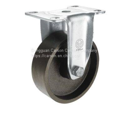 4'' Top Plate Cast Iron Trolley Caster Wheels (130kg)