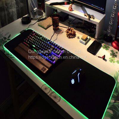 OEM Custom Printing Glowing LED Lighting Large Size Keyboard Computer Laptop Gaming RGB Mouse Pad photo-3