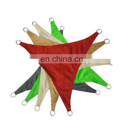 Waterproof Polyester fabric with PU coated sun Shade, Triangle Sun Shade Sail