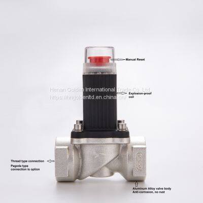 High Grade Safety Level DC12V Home Natural Gas Solenoid Shut Off Valve photo-2