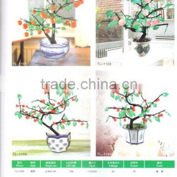 2013 New Design Peony Bosai Flower Tree||1.3m Various Color Flower Artificial led light tree