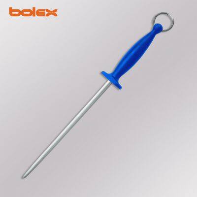 Sharpening Steel Sharpeners Rods Polished Butchers Knife Oval Round Diamond Professional Chef's Steel photo-3