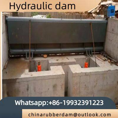 Hydraulic concrete lift dam, river landscape gate, safe and stable, multiple specifications can be customized, Hebei, China