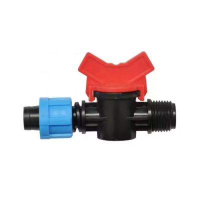 Irrigation Mini Valve Mini Valve Fitting-lock-lock Offtake Valve For Drip Tape