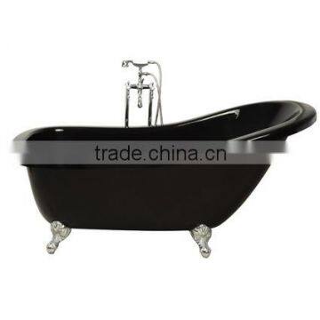 Black Color Fresh Acrylic Classic Bathtub B001