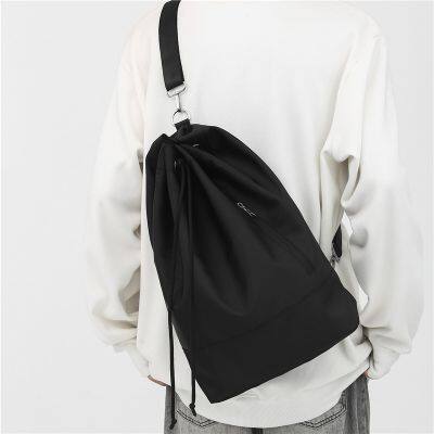 Sport training Gym sack Drawstring Backpack Small Outdoor String Backpack crossbody bag Outdoor string sling bag for training