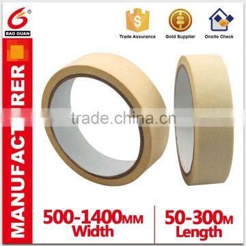 Reliable quality and hot sell Thickness of 140mic-155mic masking tape